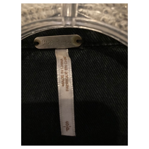 Jean jacket in black by Free People Size S - Picture 3 of 4